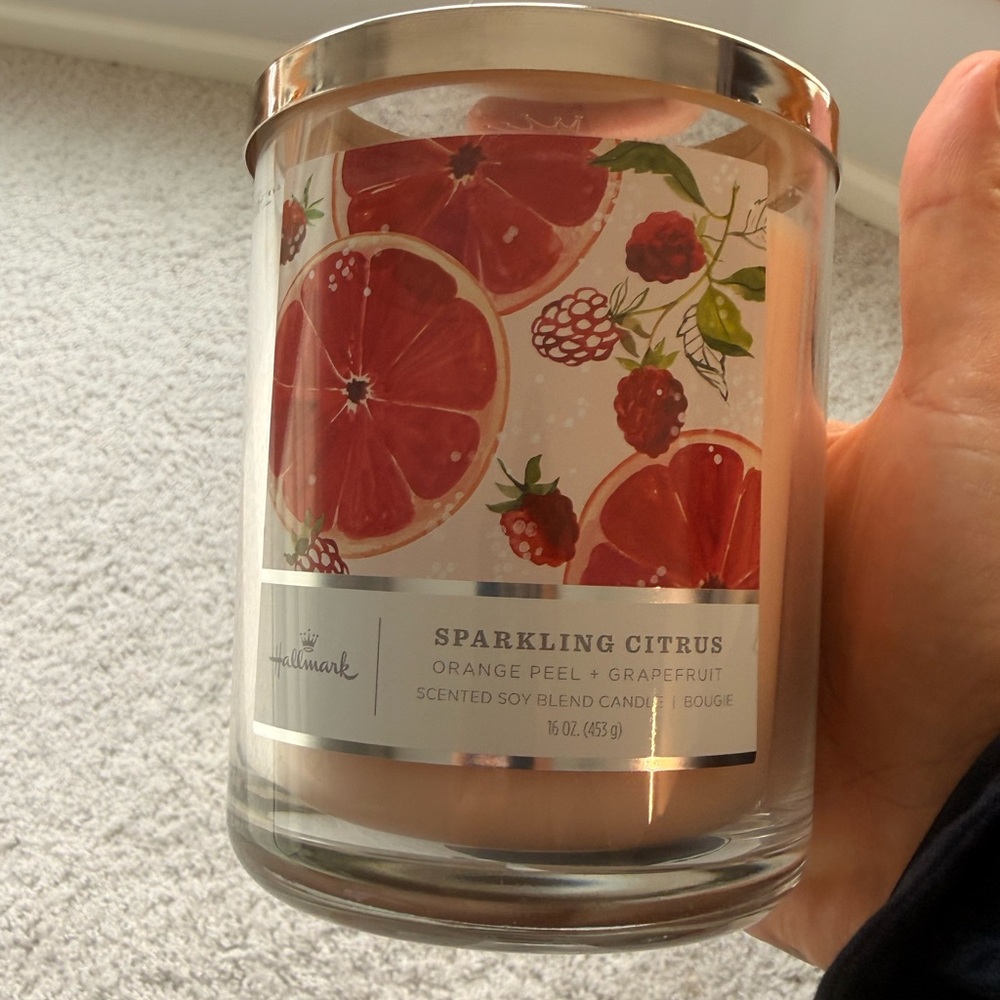 Hallmark Sparkling Citrus 3-Wick Jar Candle, 16 oz. - Picture 5 of 5